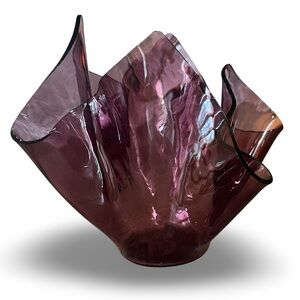 Purple Handkerchief Bowl
